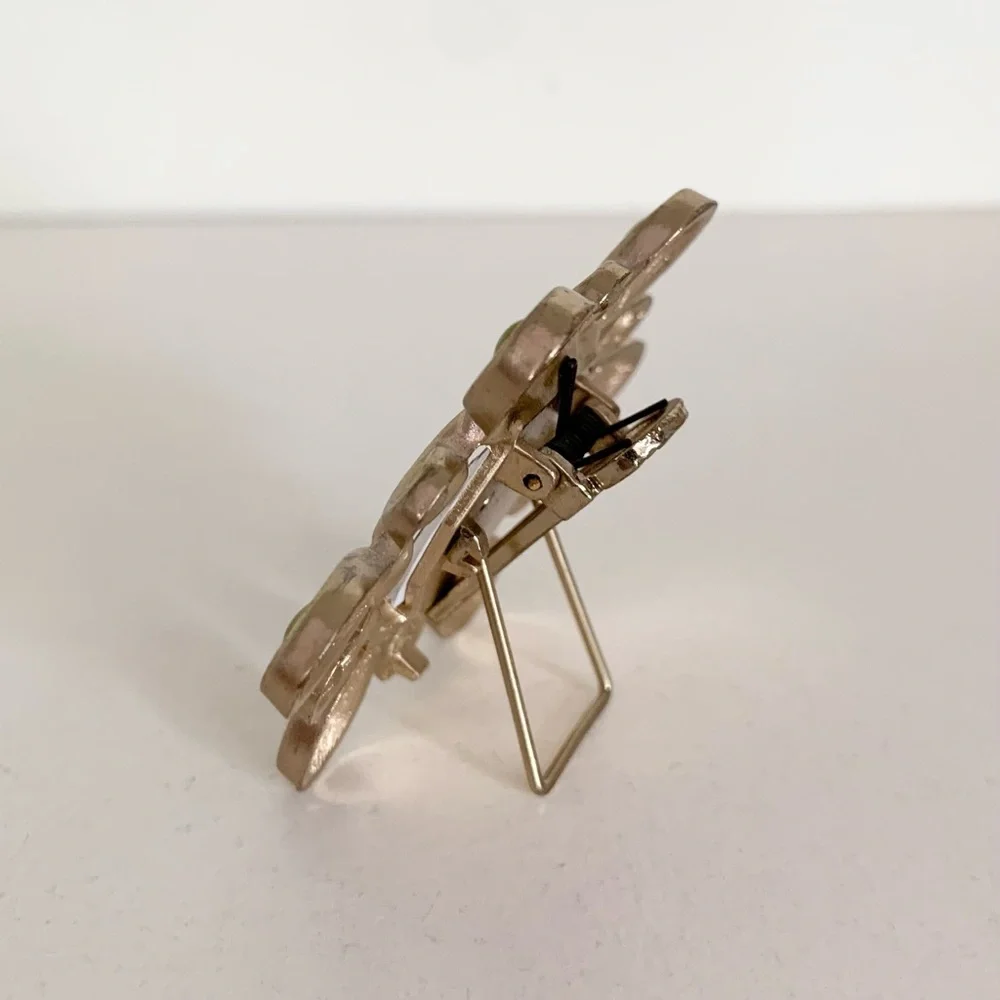 Jay strongwater crystal and enamel frame pin